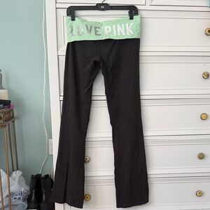 Vintage Y2K Victoria’s Secret PINK fold-over flare Yoga Pants